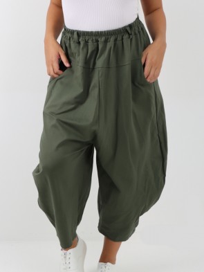 Italian Relaxed Fit Scuba Cocoon Style Trousers