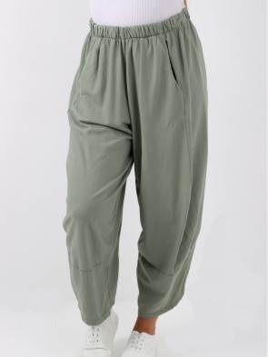 Italian Relaxed Fit Side Pockets Harem Trousers